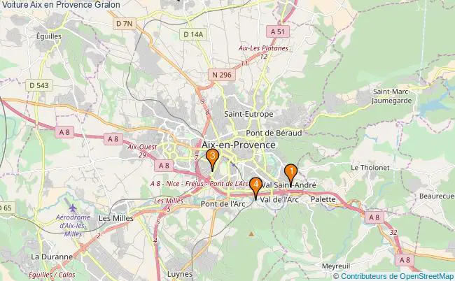 plan Voiture Aix en Provence Associations Voiture Aix en Provence : 5 associations