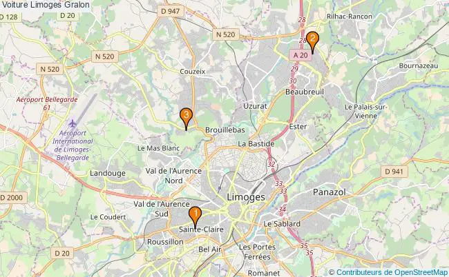 plan Voiture Limoges Associations Voiture Limoges : 3 associations