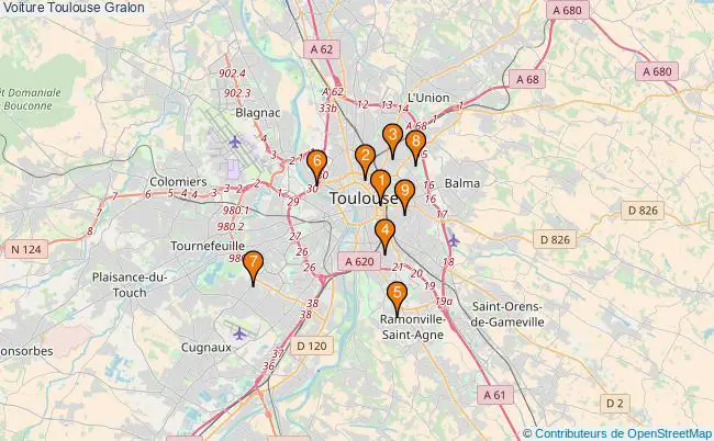 plan Voiture Toulouse Associations Voiture Toulouse : 15 associations