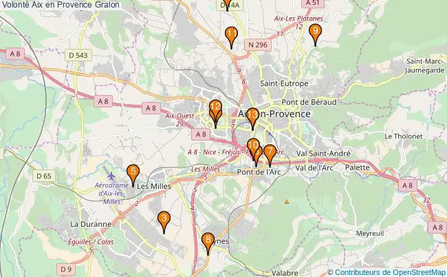 plan Volonté Aix en Provence Associations Volonté Aix en Provence : 17 associations