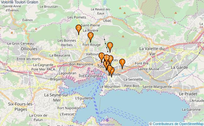 plan Volonté Toulon Associations Volonté Toulon : 13 associations