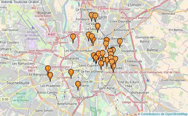 plan Volonté Toulouse Associations Volonté Toulouse : 46 associations