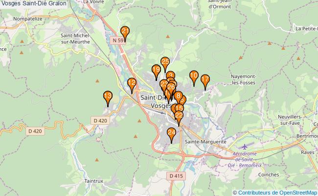 plan Vosges Saint-Dié Associations Vosges Saint-Dié : 31 associations