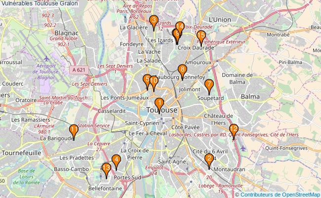 plan Vulnérables Toulouse Associations Vulnérables Toulouse : 39 associations