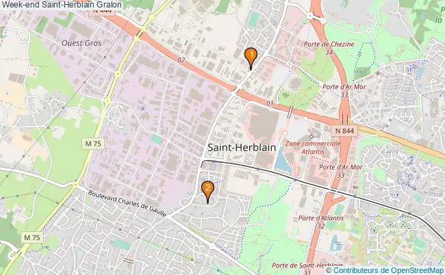 plan Week-end Saint-Herblain Associations Week-end Saint-Herblain : 2 associations