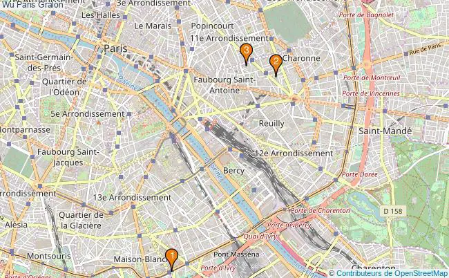 plan Wu Paris Associations Wu Paris : 3 associations