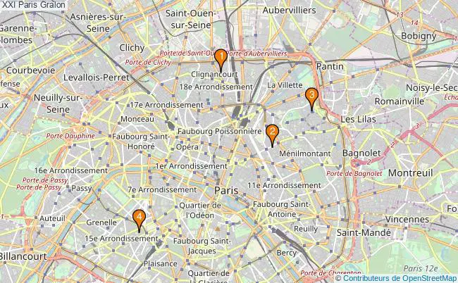 plan XXI Paris Associations XXI Paris : 5 associations