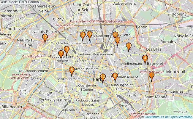 plan Xxie siècle Paris Associations xxie siècle Paris : 17 associations
