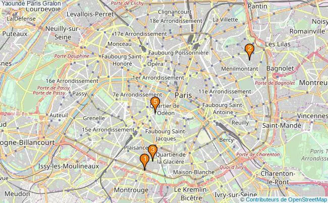 plan Yaoundé Paris Associations Yaoundé Paris : 5 associations