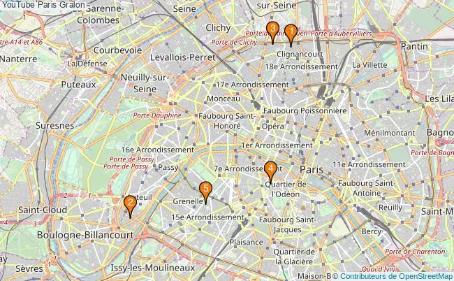 plan YouTube Paris Associations YouTube Paris : 22 associations