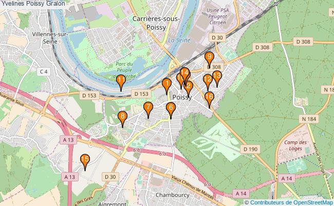 plan Yvelines Poissy Associations Yvelines Poissy : 17 associations