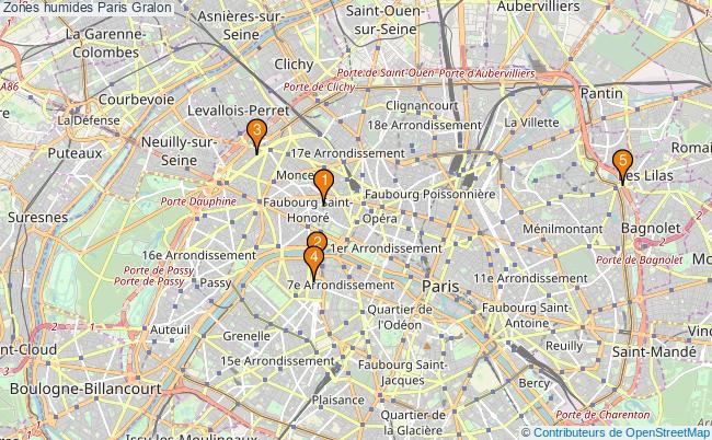 plan Zones humides Paris Associations zones humides Paris : 5 associations
