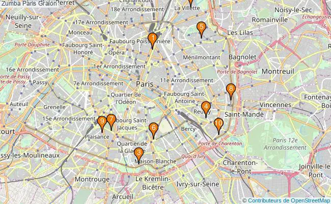 plan Zumba Paris Associations zumba Paris : 10 associations
