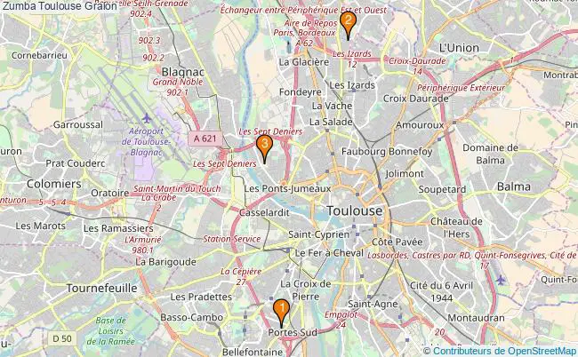 plan Zumba Toulouse Associations zumba Toulouse : 3 associations