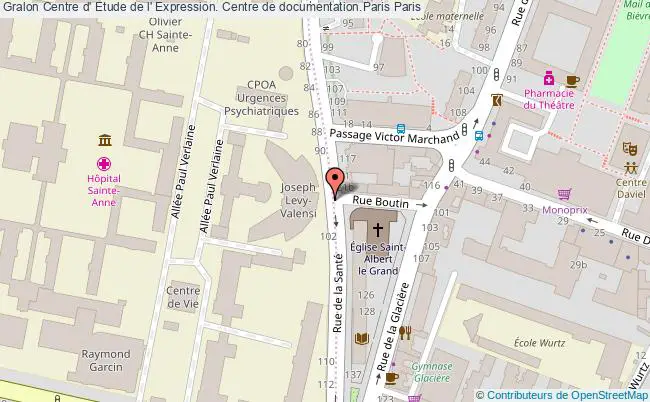 plan association Centre D' Etude De L' Expression. Centre De Documentation.paris Paris