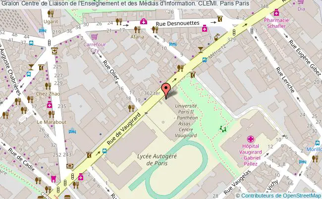 plan association Centre De Liaison De L'enseignement Et Des Médias D'information. Clemi. Paris Paris