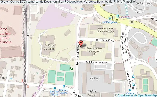 plan association Centre Départemental De Documentation Pédagogique. Marseille, Bouches-du-rhône Marseille