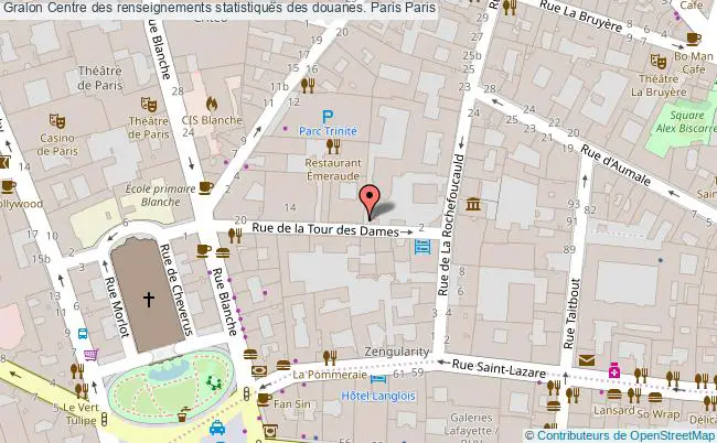 plan association Centre Des Renseignements Statistiques Des Douanes. Paris Paris