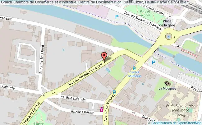 plan association Chambre De Commerce Et D'industrie. Centre De Documentation. Saint-dizier, Haute-marne Saint-Dizier