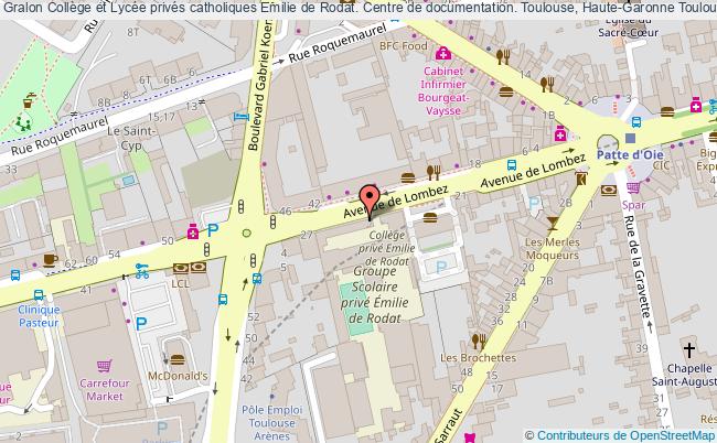 plan association Collège Et Lycée Privés Catholiques Emilie De Rodat. Centre De Documentation. Toulouse, Haute-garonne Toulouse