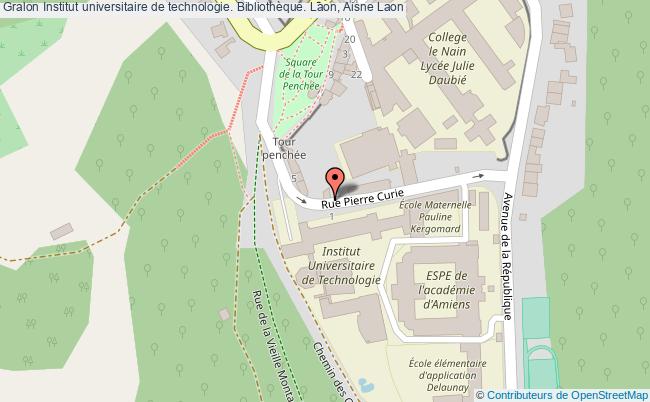 plan association Institut Universitaire De Technologie. Bibliothèque. Laon, Aisne Laon