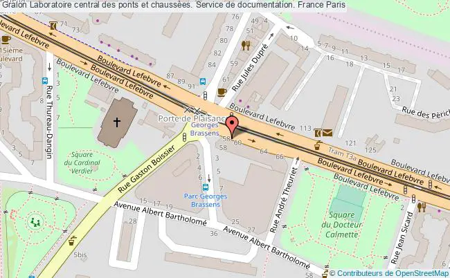 plan association Laboratoire Central Des Ponts Et Chaussées. Service De Documentation. France Paris