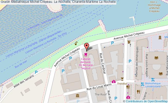 plan association Médiathèque Michel-crépeau. La Rochelle, Charente-maritime La Rochelle