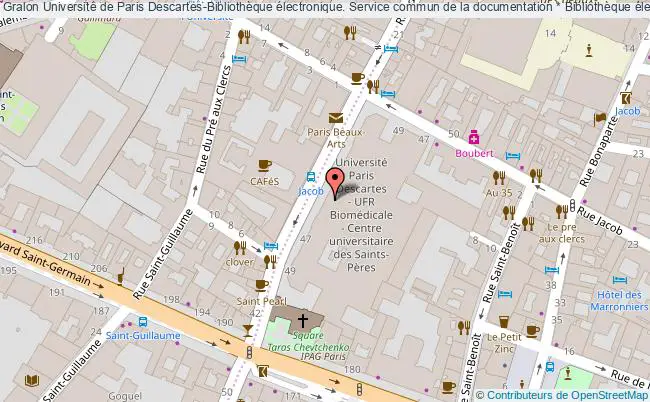 plan association Université De Paris Descartes-bibliothèque électronique. Service Commun De La Documentation * Bibliothèque électronique Paris