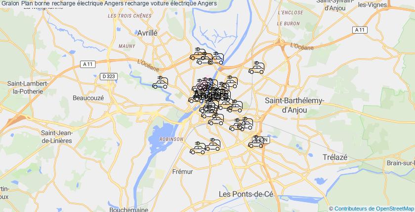 plan bornes recharge électrique Angers