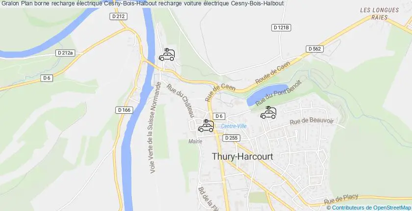 plan bornes recharge électrique Cesny-Bois-Halbout