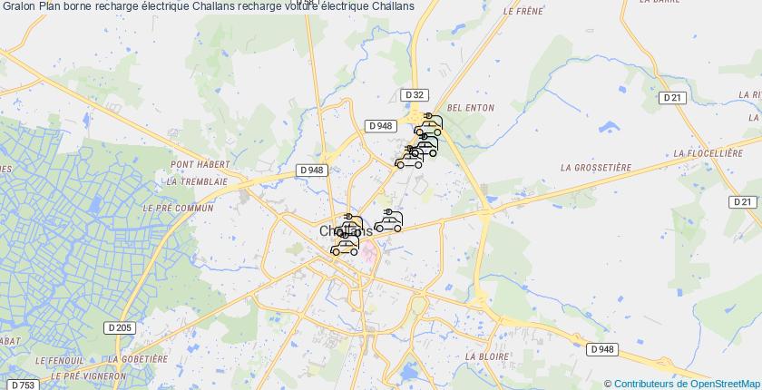 plan bornes recharge électrique Challans