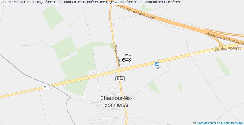 plan bornes recharge électrique Chaufour-lès-Bonnières