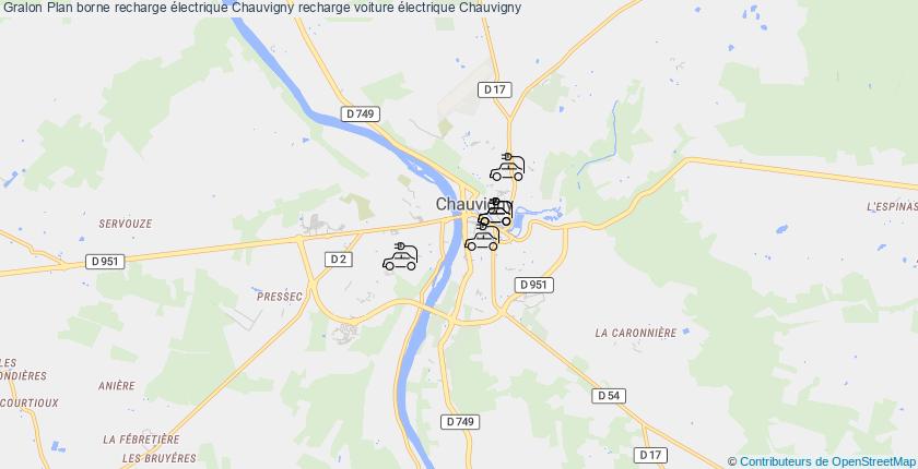 plan bornes recharge électrique Chauvigny