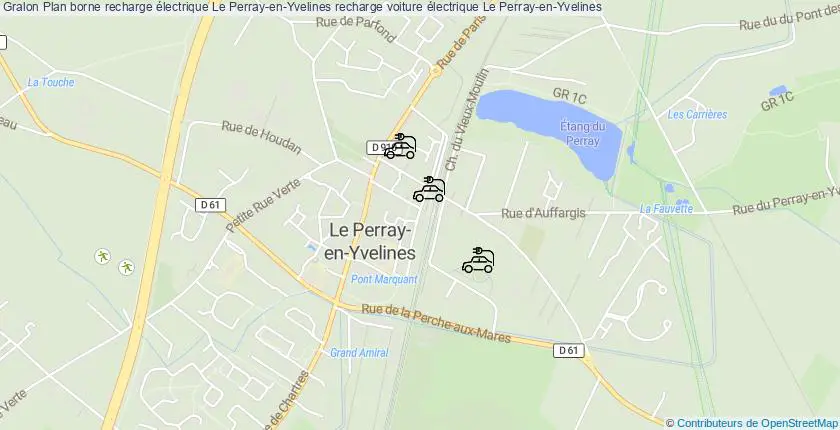 plan bornes recharge électrique Le Perray-en-Yvelines