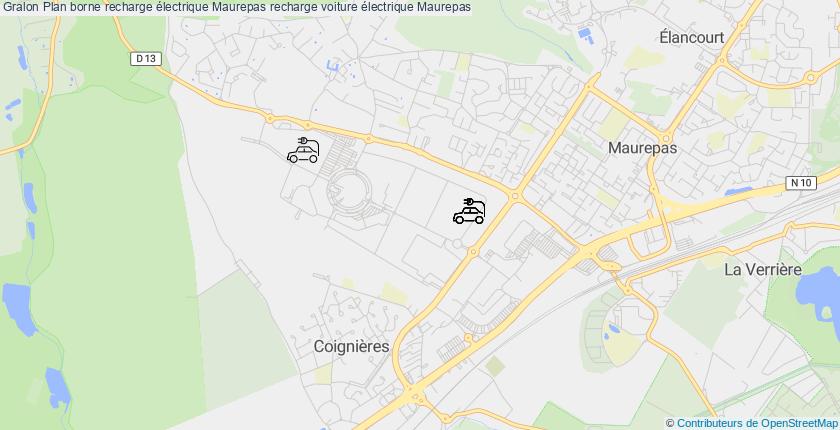 plan bornes recharge électrique Maurepas