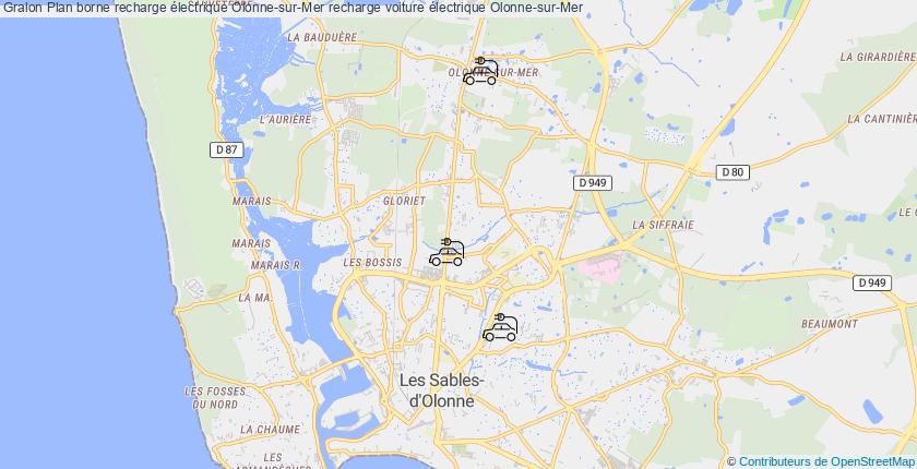 plan bornes recharge électrique Olonne-sur-Mer