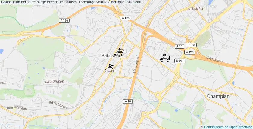 plan bornes recharge électrique Palaiseau