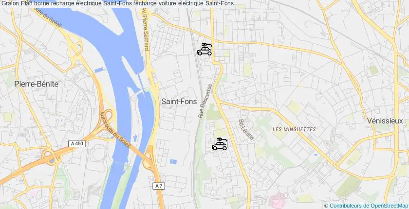 plan bornes recharge électrique Saint-Fons