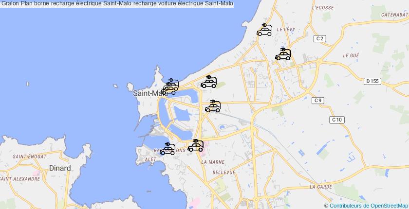 plan bornes recharge électrique Saint-Malo