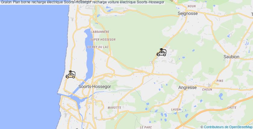 plan bornes recharge électrique Soorts-Hossegor