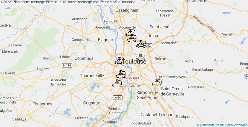plan bornes recharge électrique Toulouse
