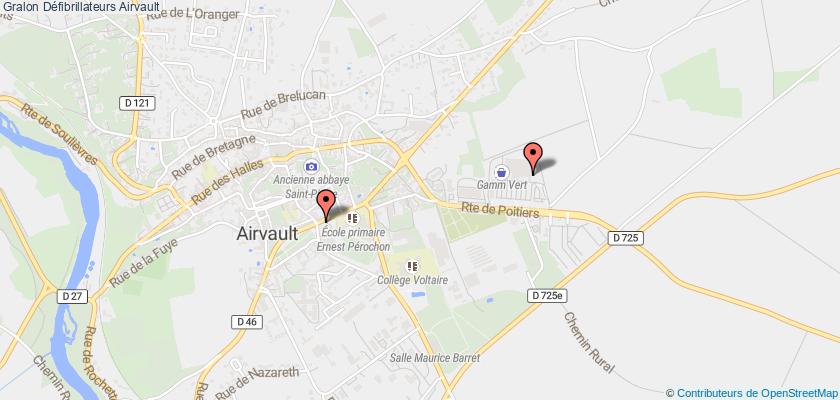 plan défibrillateurs Airvault