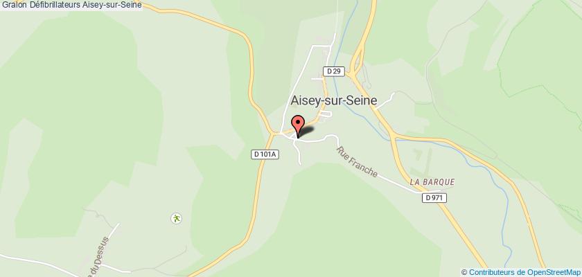 plan défibrillateurs Aisey-sur-Seine