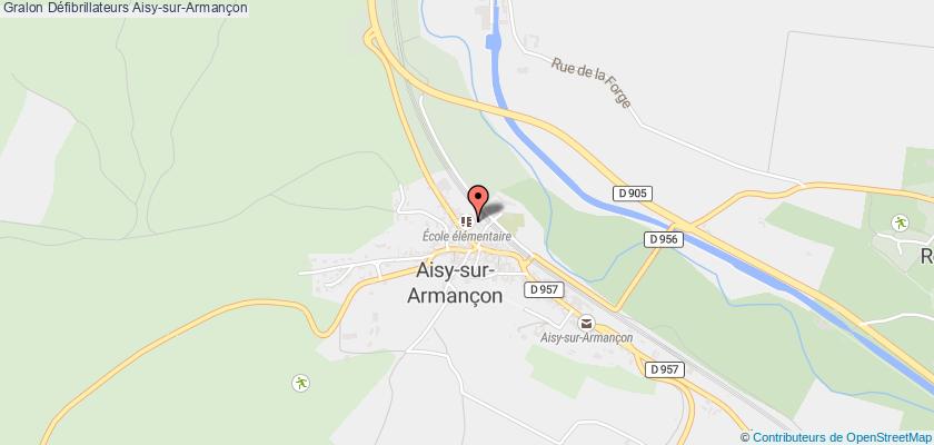 plan défibrillateurs Aisy-sur-Armançon