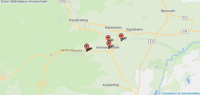 plan défibrillateurs Ammerschwihr