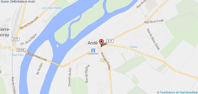 plan défibrillateurs Andé