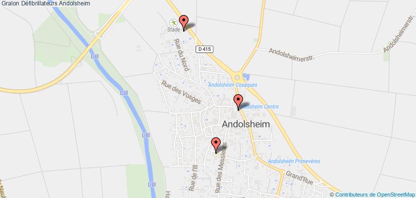 plan défibrillateurs Andolsheim