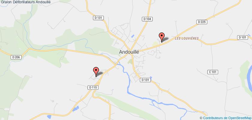 plan défibrillateurs Andouillé