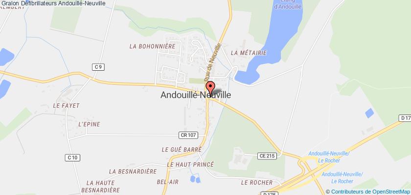 plan défibrillateurs Andouillé-Neuville