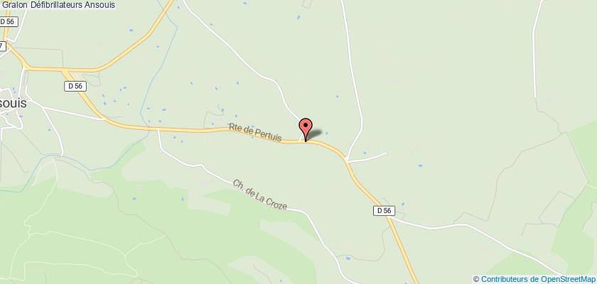 plan défibrillateurs Ansouis